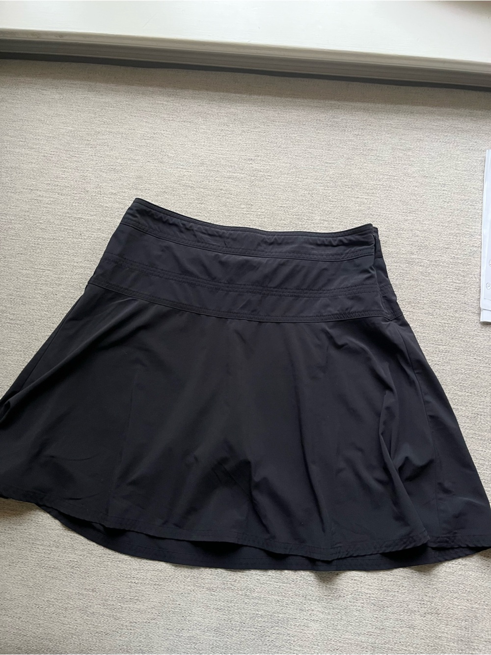 Athleta Black A-line Active Skirt Size 8